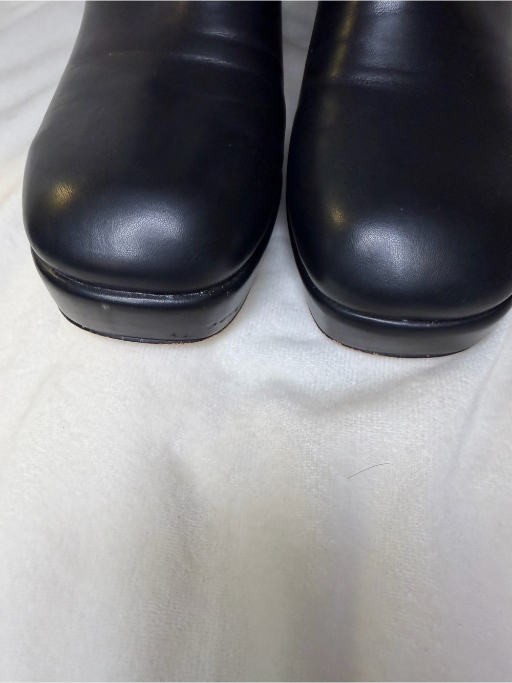 Silent D Otto Boots for Anthropologie Black Platform Block Heel Boot 8.5 / EU 39 - Picture 2 of 12